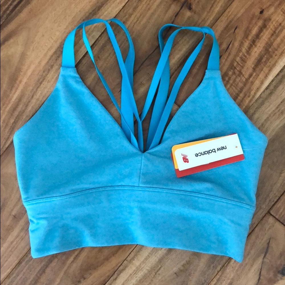 New balance strappy crop top/bra